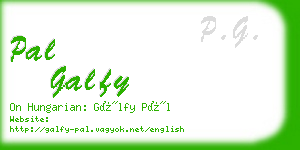 pal galfy business card